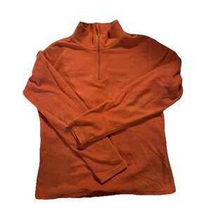 The North Face Women's Quarter Zip Long Sleeve Jacket Peach Medium Pullover